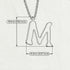 M - Letter Name Necklace Initial Necklace